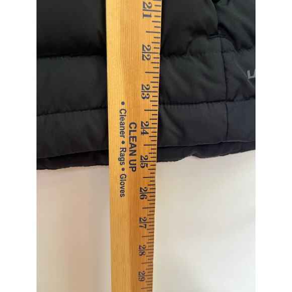 Lands’ End Women’s 10/12 Black Down Blend Zip Front Puffer Vest Insulated Fall - Picture 6 of 6